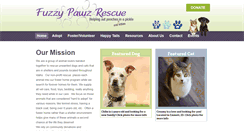 Desktop Screenshot of fuzzypawzrescue.com